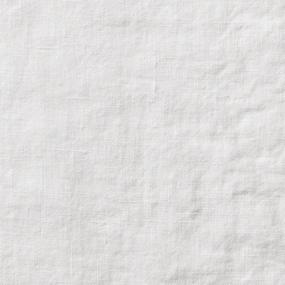 Drap Plat En Lin Lavé - Blanc Optique 2 Drap Plat En Lin Lavé - Blanc Optique – Image 2