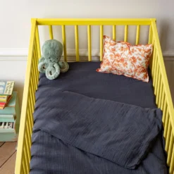 Caramel X Merci - Housse De Couette En Gaze De Coton - Gris Fusain -Décoration D'intérieur caramel merci 05821 Modifier