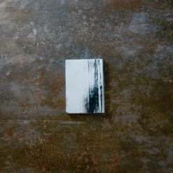 Carnet Merci - Métal Argent -Décoration D'intérieur carnet argent