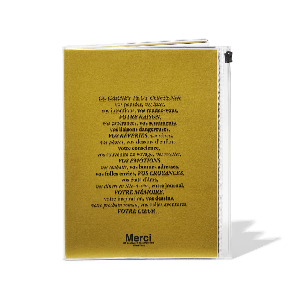 Carnet Merci - Jaune 1 Carnet Merci - Jaune