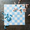 Jeu Échecs Bleu / Blanc Graphique