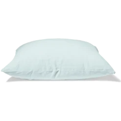 Taie D'oreiller En Lin Lavé - Bleu Antiparos -Décoration D'intérieur config bleu