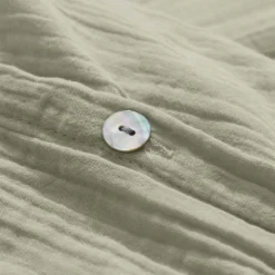 Housse De Couette En Gaze De Coton - Vert 77 Rue De Varenne -Décoration D'intérieur detail HDC 4d545b1a 4eac 4c66 94ea 18023d8fcb42