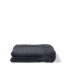 Drap-housse En Gaze De Coton - Gris Fusain -Décoration D'intérieur drap housse en gaze de coton gris fusain 28164649156803