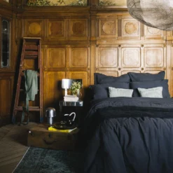 Drap-housse En Gaze De Coton - Gris Fusain