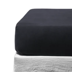 Drap-housse En Lin Lavé - Bleu Encre