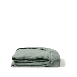 Drap-housse En Lin Lavé - Vert Céladon -Décoration D'intérieur drap housse en lin lave vert celadon 28164623106243