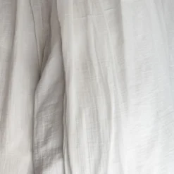 Drap Plat En Gaze De Coton - Blanc De Meudon