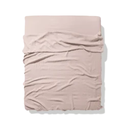 Drap Plat En Lin Lavé - Beige Rosé -Décoration D'intérieur drap plat en lin lave beige rose 28164628545731