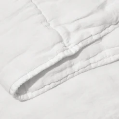 Édredon En 100% Lin Lavé - Blanc Optique -Décoration D'intérieur edredon en 100 lin lave blanc optique 28164636180675
