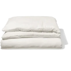 Housse De Couette En Gaze De Coton - Blanc De Meudon -Décoration D'intérieur housse de couette en gaze de coton blanc de meudon 28483384901827