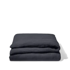 Housse De Couette En Gaze De Coton - Gris Fusain 10 Housse De Couette En Gaze De Coton - Gris Fusain -Décoration D'intérieur housse de couette en gaze de coton gris fusain 28164649910467