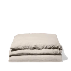 Housse De Couette En Lin Lavé - Pierre -Décoration D'intérieur housse de couette en lin lave pierre 28164661969091