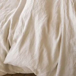 Housse De Couette En Lin Lavé - Pierre -Décoration D'intérieur housse de couette en lin lave pierre 28389572214979