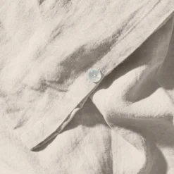 Housse De Couette En Lin Lavé - Pierre -Décoration D'intérieur housse de couette en lin lave pierre 28389572378819