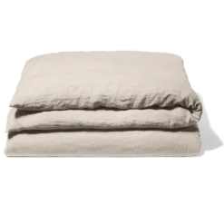 Housse De Couette En Lin Lavé - Pierre -Décoration D'intérieur housse de couette en lin lave pierre 28483336208579