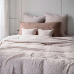 Taie XL En Lin Lavé - Rose Argile 11 Taie XL En Lin Lavé - Rose Argile -Décoration D'intérieur inspi xl argile1