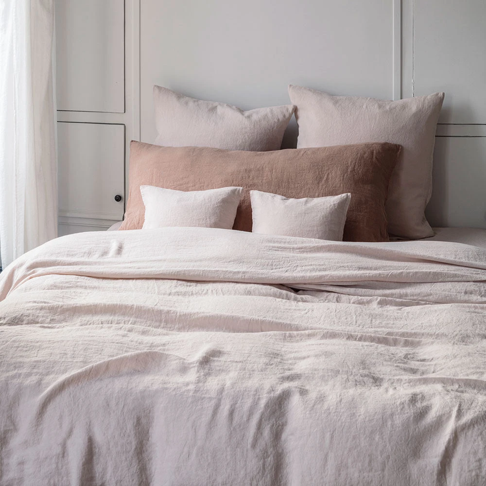 Taie XL En Lin Lavé - Rose Argile 6 Taie XL En Lin Lavé - Rose Argile – Image 6