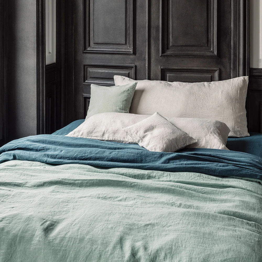 Taie XL En Lin Lavé - Pierre 1 Taie XL En Lin Lavé - Pierre