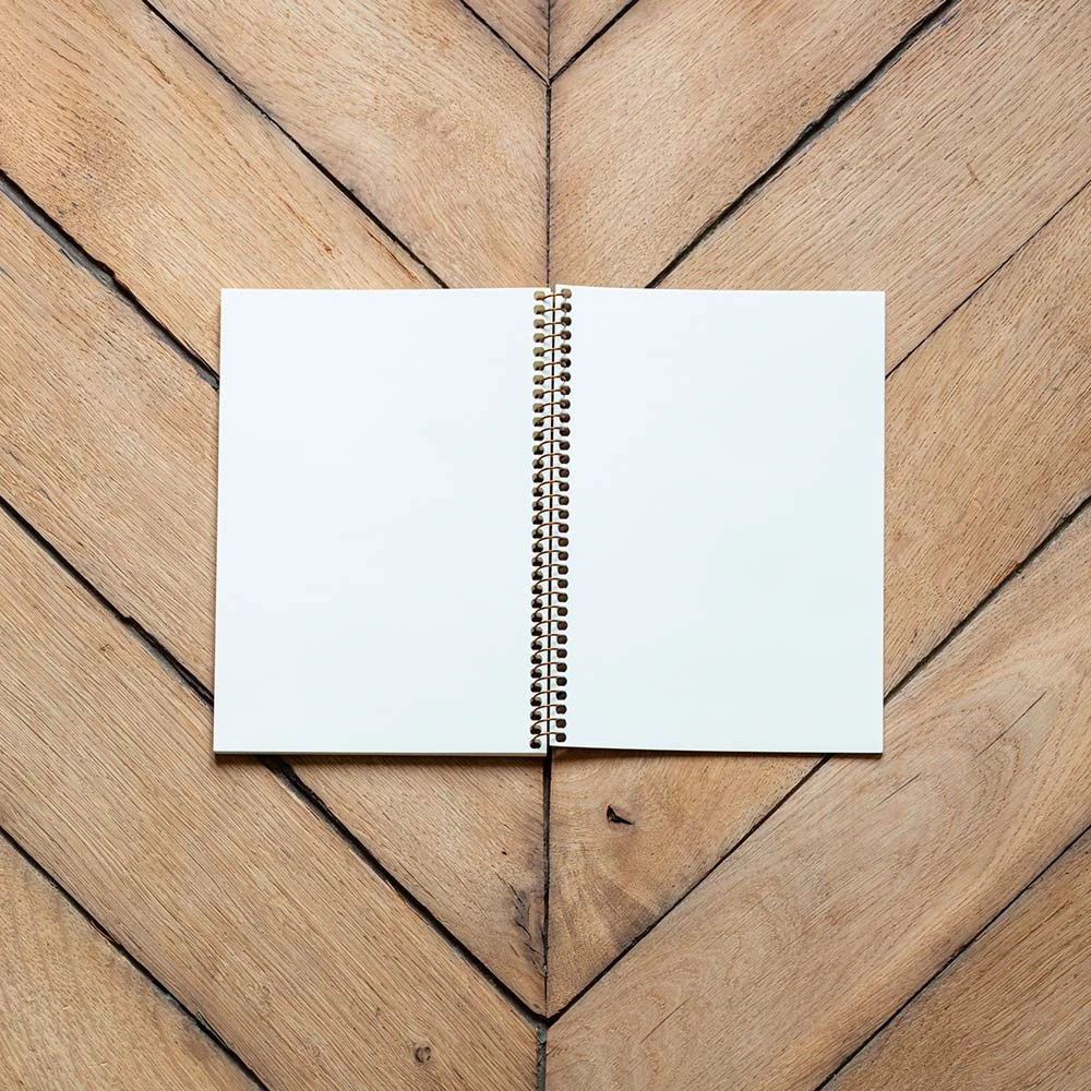 Carnet A5 à Spirale - Kraft & Rouge 2 Carnet A5 à Spirale - Kraft & Rouge – Image 2