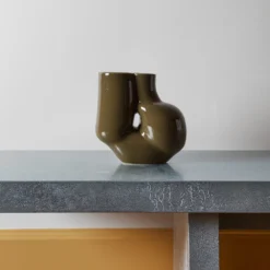 Vase Chubby - Vert Olive