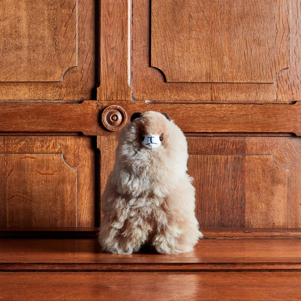 Peluche Lama En Alpaga - Sandstone 5 Peluche Lama En Alpaga - Sandstone – Image 5