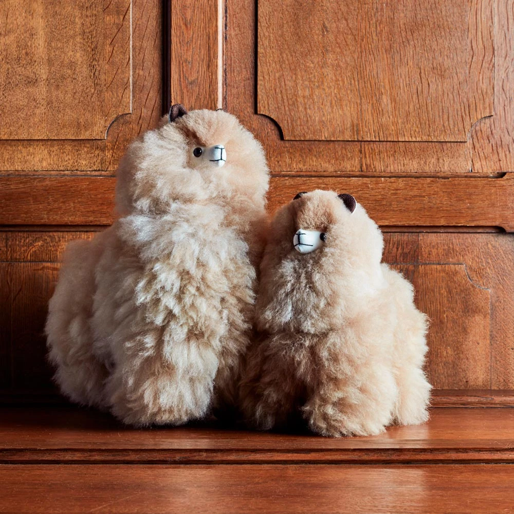 Peluche Lama En Alpaga - Sandstone 2 Peluche Lama En Alpaga - Sandstone – Image 2