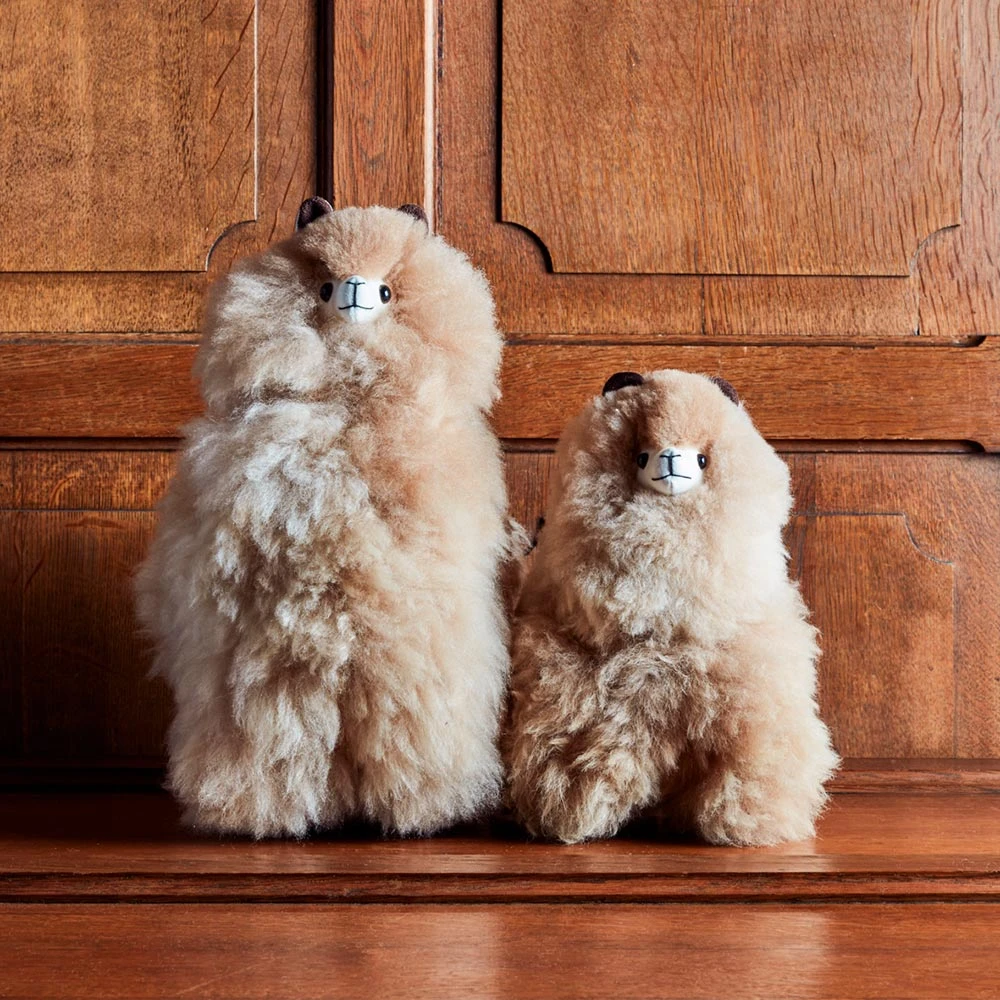 Peluche Lama En Alpaga - Sandstone 12 Peluche Lama En Alpaga - Sandstone – Image 12