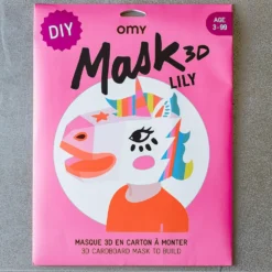 Masque 3D à Colorier - Lily -Décoration D'intérieur licorne 1