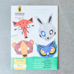 Kit Créatif - Masques De La Forêt 3D à Colorier