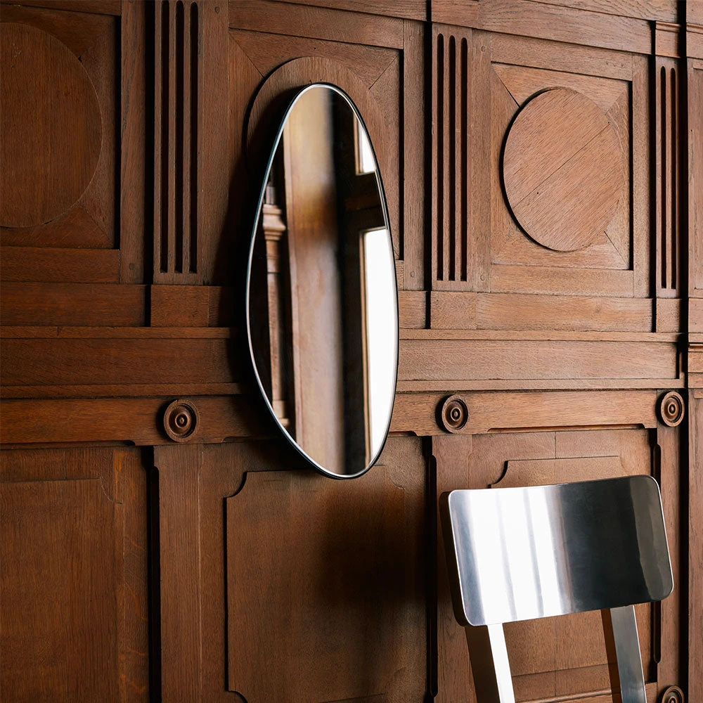 Miroir Ovale - Noir 2 Miroir Ovale - Noir – Image 2