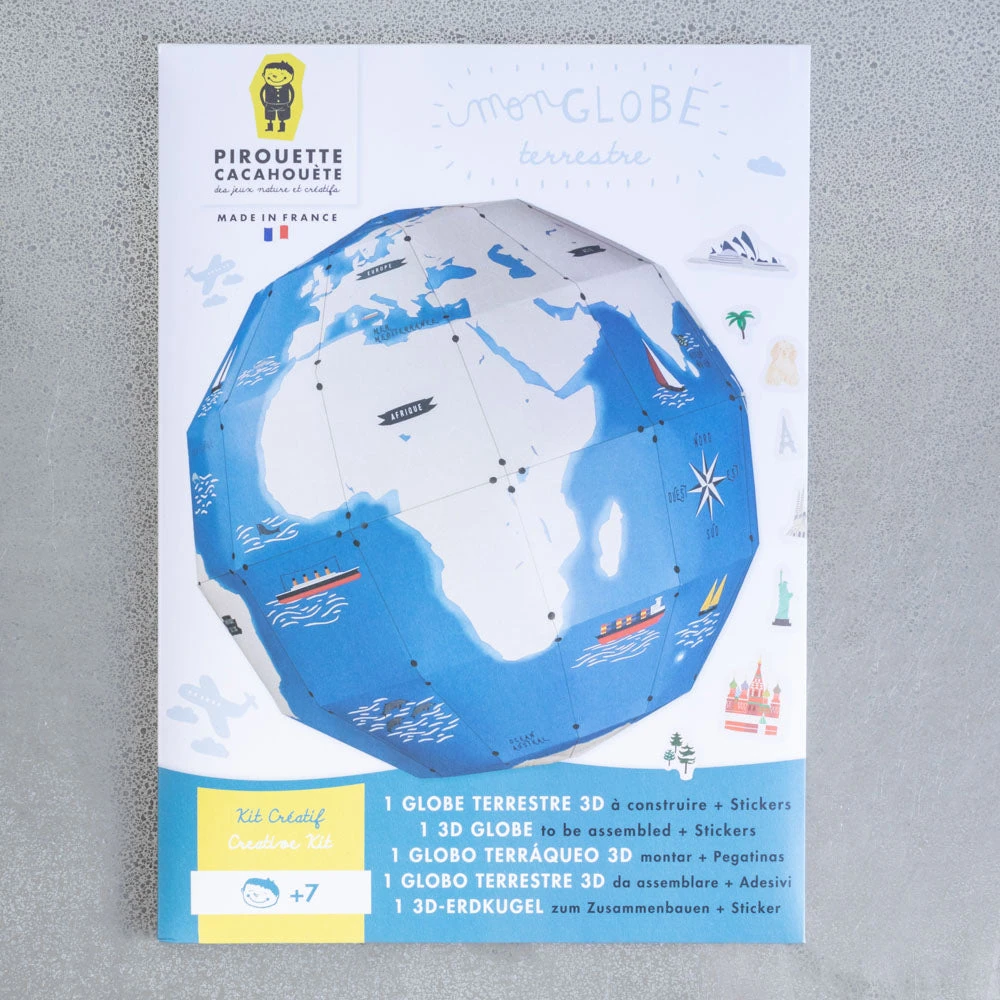 Kit Créatif - Globe Terrestre 3D à Assembler 1 Kit Créatif - Globe Terrestre 3D à Assembler