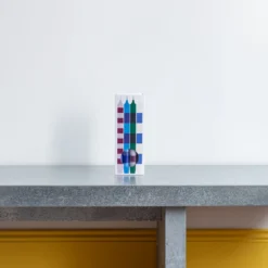 Set De 4 Bougies Stripe - Blues