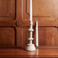 Bougeoir Anneaux En Papier Mâché -Décoration D'intérieur papier macher bougeoir 2