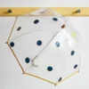 Parapluie Enfant Transparent Avec Pois - Bleu Marine