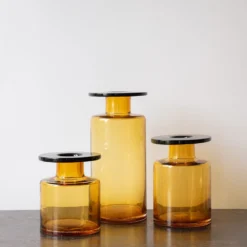 Vase Wind & Fire - Ambre Et Noir