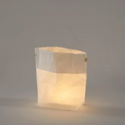 Set De 4 Lanternes En Papier - Blanc Et Or -Décoration D'intérieur set de 4 lanternes en papier blanc et or 28164597940419