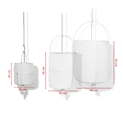 Suspension Koushi - Blanc -Décoration D'intérieur suspension koushi blanc 28164730814659