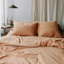 Taie D'oreiller En Gaze De Coton - Brun Haussmann