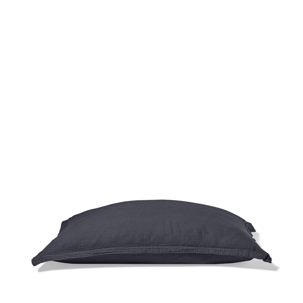 Caramel X Merci - Taie D'oreiller En Gaze De Coton - Gris Fusain 6 Caramel X Merci - Taie D'oreiller En Gaze De Coton - Gris Fusain – Image 6