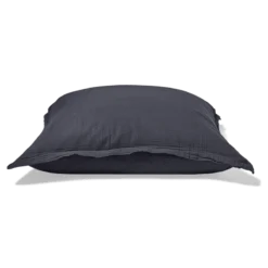 Taie D'oreiller En Gaze De Coton - Gris Fusain -Décoration D'intérieur taie d oreiller en gaze de coton gris fusain 28483225682115