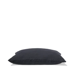 Taie D'oreiller En Lin Lavé - Bleu Encre -Décoration D'intérieur taie d oreiller en lin lave bleu encre 28164736712899