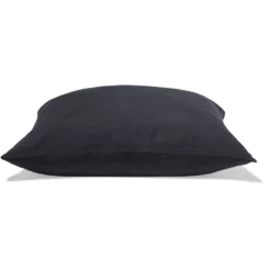 Taie D'oreiller En Lin Lavé - Bleu Encre -Décoration D'intérieur taie d oreiller en lin lave bleu encre 28481831305411