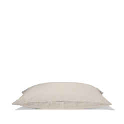 Taie D'oreiller En Lin Lavé - Pierre -Décoration D'intérieur taie d oreiller en lin lave pierre 28262370541763