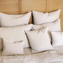 Taie D'oreiller En Lin Lavé - Pierre