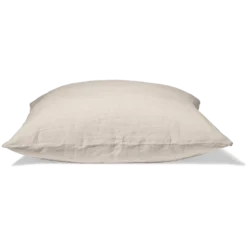 Taie D'oreiller En Lin Lavé - Pierre -Décoration D'intérieur taie d oreiller en lin lave pierre 28481842577603