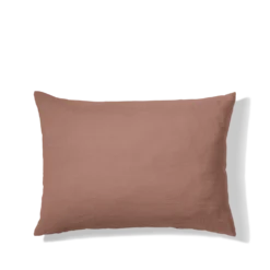 Taie D'oreiller En Lin Lavé - Rose Argile -Décoration D'intérieur taie d oreiller en lin lave rose argile 28164737237187