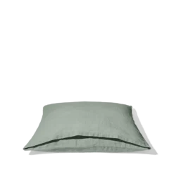 Taie D'oreiller En Lin Lavé - Vert Céladon -Décoration D'intérieur taie d oreiller en lin lave vert celadon 28261983518915
