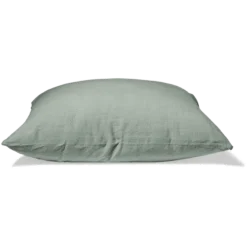 Taie D'oreiller En Lin Lavé - Vert Céladon -Décoration D'intérieur taie d oreiller en lin lave vert celadon 28481845625027