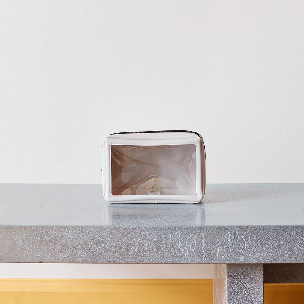 Trousse - Transparent & Beige 3 Trousse - Transparent & Beige – Image 3